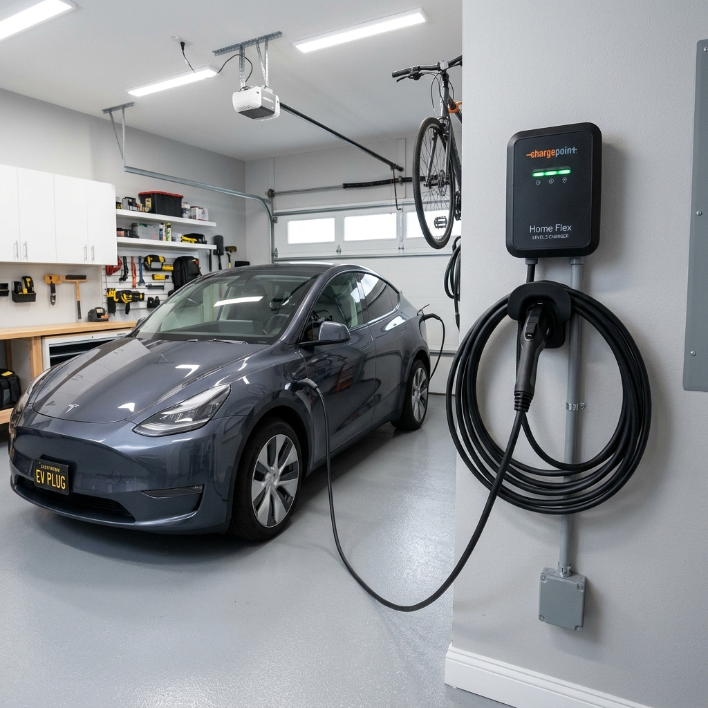 EV charger and generator installation